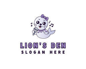 Sea Lion Singer logo design