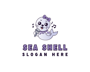 Sea Lion Singer logo design