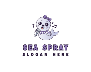 Sea Lion Singer logo design