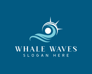 Sea Wave Sun logo design