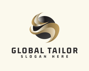 Global Sphere Gradient Business logo design