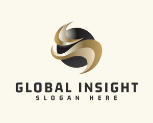 Global Sphere Gradient Business logo design
