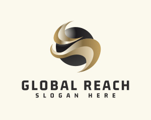 Global Sphere Gradient Business logo design