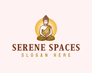 Yoga Buddhist Meditation logo design