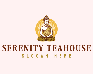 Yoga Buddhist Meditation logo design