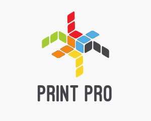 Printer - Cube Print Manufacturing logo design