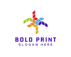 Box Printing Storage Logistics logo design