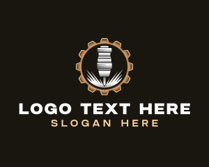 Drill - Industrial Milling Machine logo design