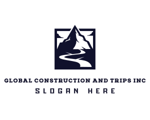 Silhouette - Mountain Road Adventure logo design