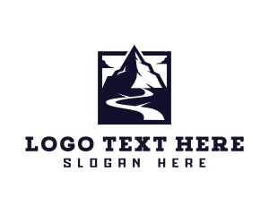 Trek - Mountain Road Adventure logo design