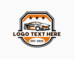 Drag Racing - Sports Car Motorsports Racing logo design
