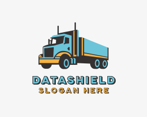 Logistics Trailer Truck Transportation Logo