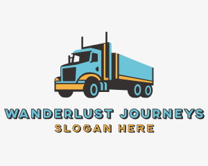 Roadie - Logistics Trailer Truck Transportation logo design