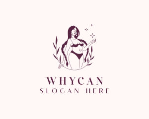 Bikini Lingerie Woman Logo