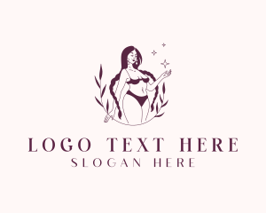 Dermatology - Bikini Lingerie Woman logo design