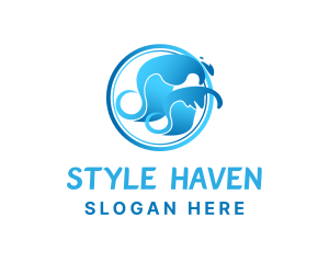 Hostel - Blue Wave Surf logo design