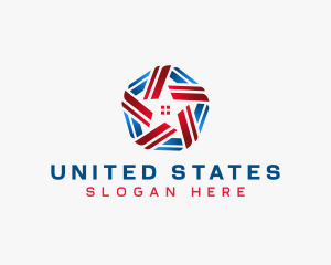 States - American Star Home Realtor logo design