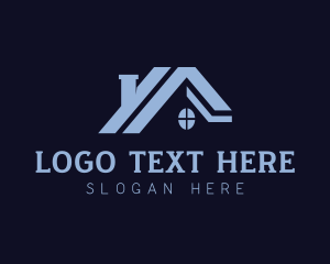 House - Roofing Repair Construction logo design