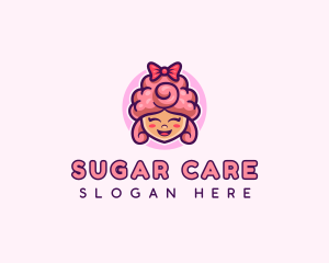 Sugar Cotton Candy Sweet logo design