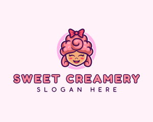 Sugar Cotton Candy Sweet logo design