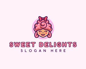 Sugar Cotton Candy Sweet logo design