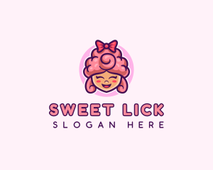 Sugar Cotton Candy Sweet logo design