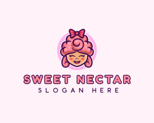 Sugar Cotton Candy Sweet logo design