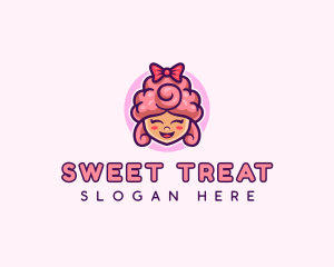 Sugar Cotton Candy Sweet logo design