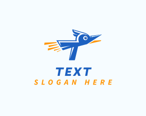 Animal Bird Letter T logo design