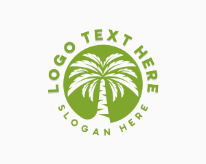 Eco Palm Tree  Logo