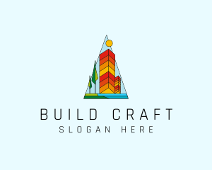 Skyscraper Tower Building logo design