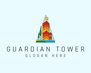 Skyscraper Tower Building logo design