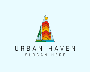 Skyscraper Tower Building logo design