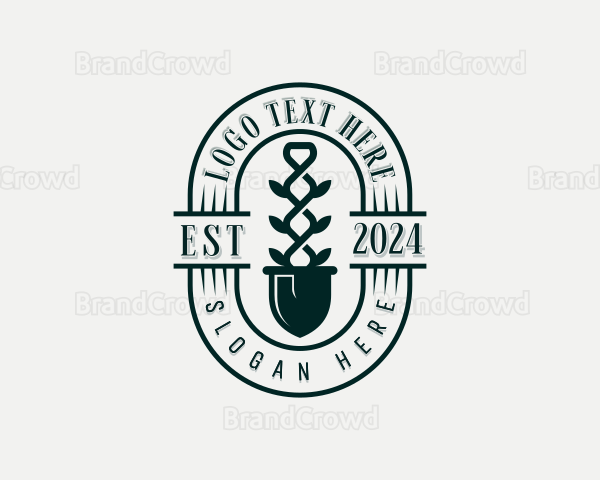 Shovel Plant Gardening Logo