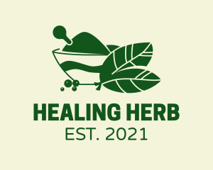 Healthy Cooking Herbs logo design