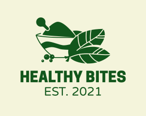 Healthy Cooking Herbs logo design