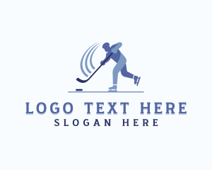 Player - Ice Hockey Sports Tournament logo design