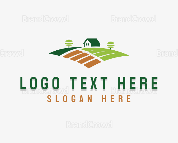 Farm Field Landscaping Logo