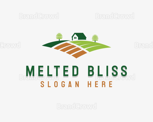 Farm Field Landscaping Logo