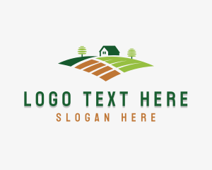 Farm Field Landscaping Logo