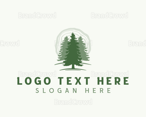 Pine Forest Tree Logo