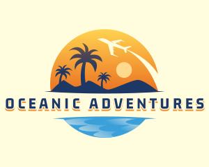 Travel Plane Adventure logo design