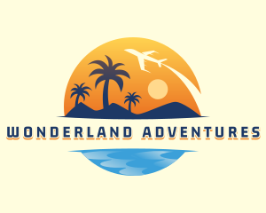 Travel Plane Adventure logo design