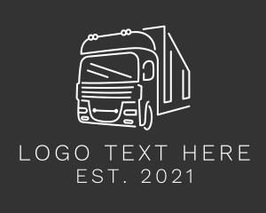 Delivery Service - Travel  Vehicle Truck logo design