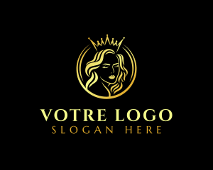 Regal - Elegant Crown Woman logo design