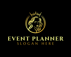 Pageant - Elegant Crown Woman logo design