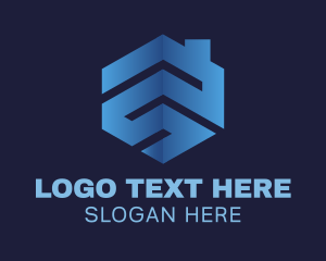 Rental - House Roofing Contractor logo design