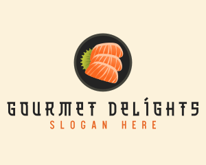 Sashimi Food Cuisine logo design