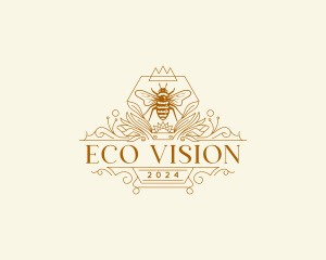 Eco Honey Bee  logo design