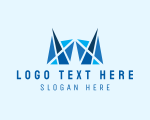Design Studio - Abstract Blue Design Firm logo design